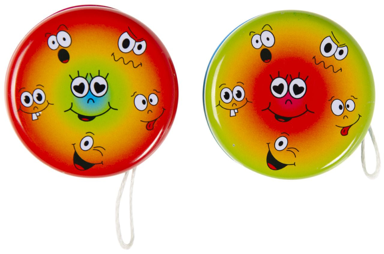 Pack of 24 Metal Yo-Yo Emotions Return Tops