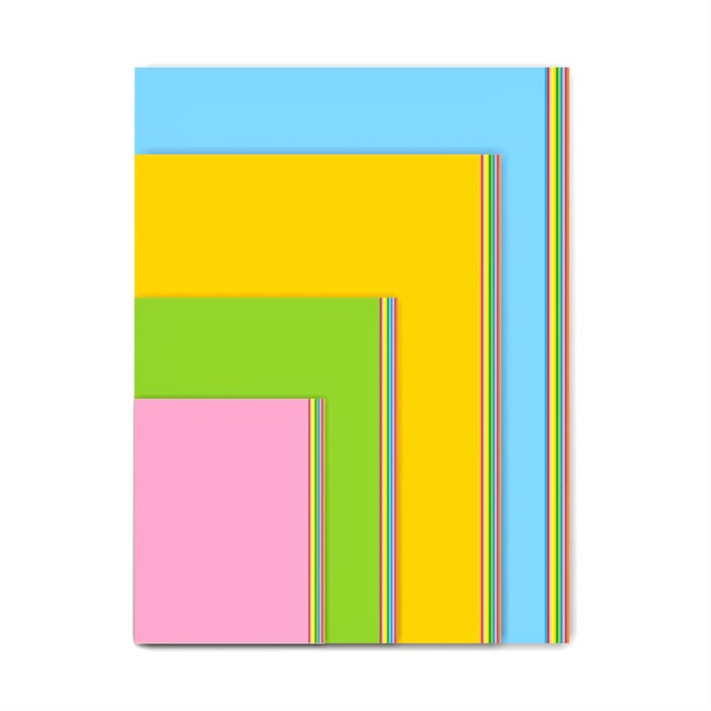 Pack of 20 A2 Bristol Board Pink Colored Craft Papers 230gsm