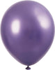 Pack of 25 Assorted Solid Color Platinum 11" Latex Balloons