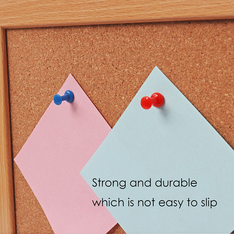 Tub of 60 Assorted Colour Push Pins 25mm