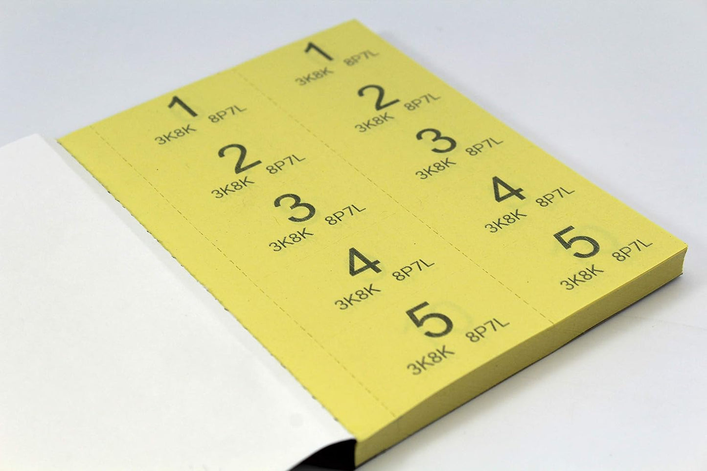 1 - 500 Raffle and Clockroom Tickets with Security Numbering