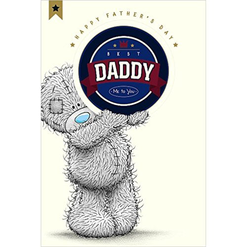Best Daddy Happy Fathers Day Adorable Me To You Bear Card 