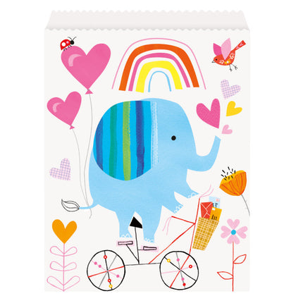 Pack of 8 Zoo Baby Shower Paper Goodie Bags