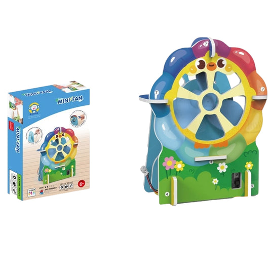 Mini Fan DIY Mechanical Ferris‑Wheel Stem Toy with Instruction Book