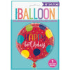 Balloon Party Birthday Round Foil Balloon 18"