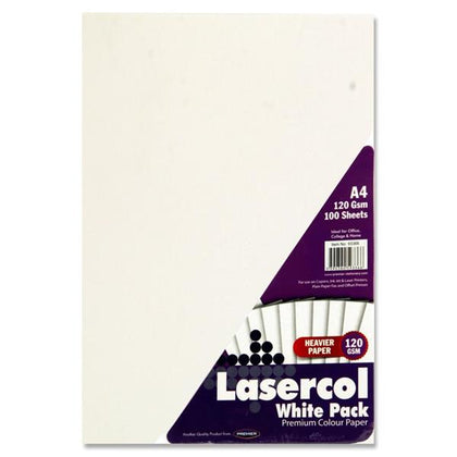 A4 100 sheets 120gsm White Activity Paper by Lasercol