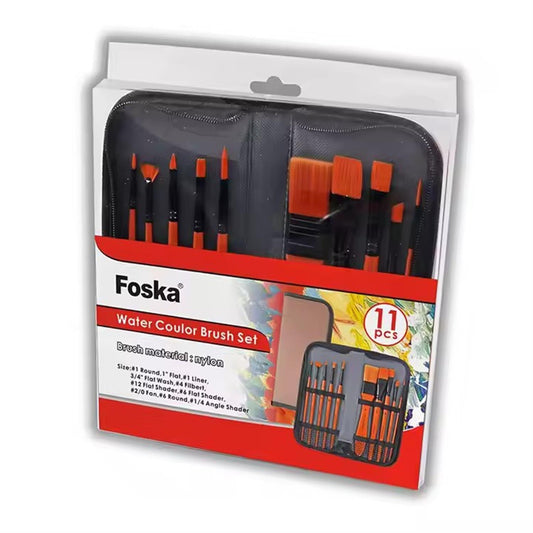 Pack of 11 Pieces Water Color Brush Set for Painting