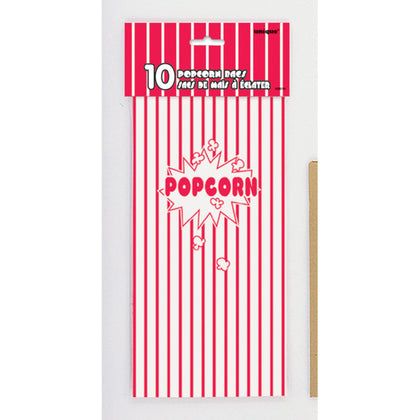Pack of 10 Popcorn Paper Party Bags