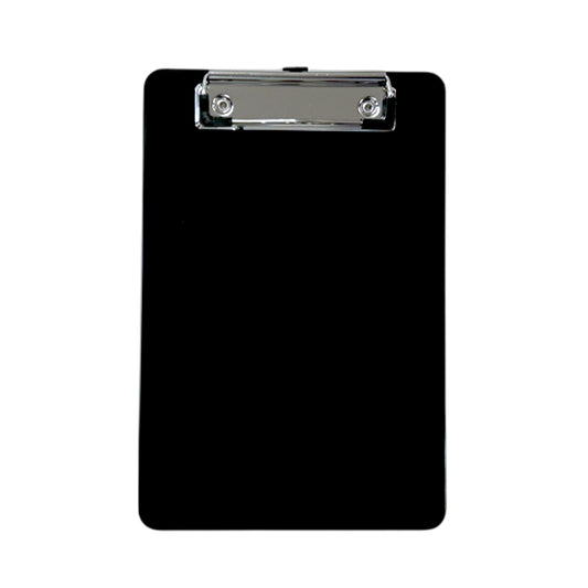 A5 Black Plastic Clipboard With Rule