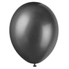 Pack of 8 Ink Black 12" Premium Pearlised Balloons