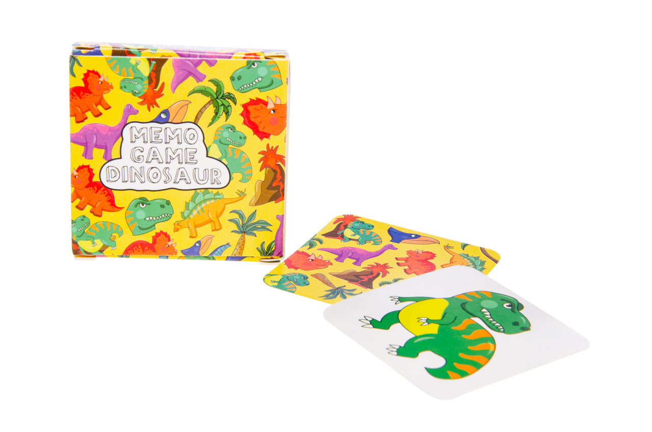 Pack of 12 Dinosaur Mini Memory Games 28 Cards