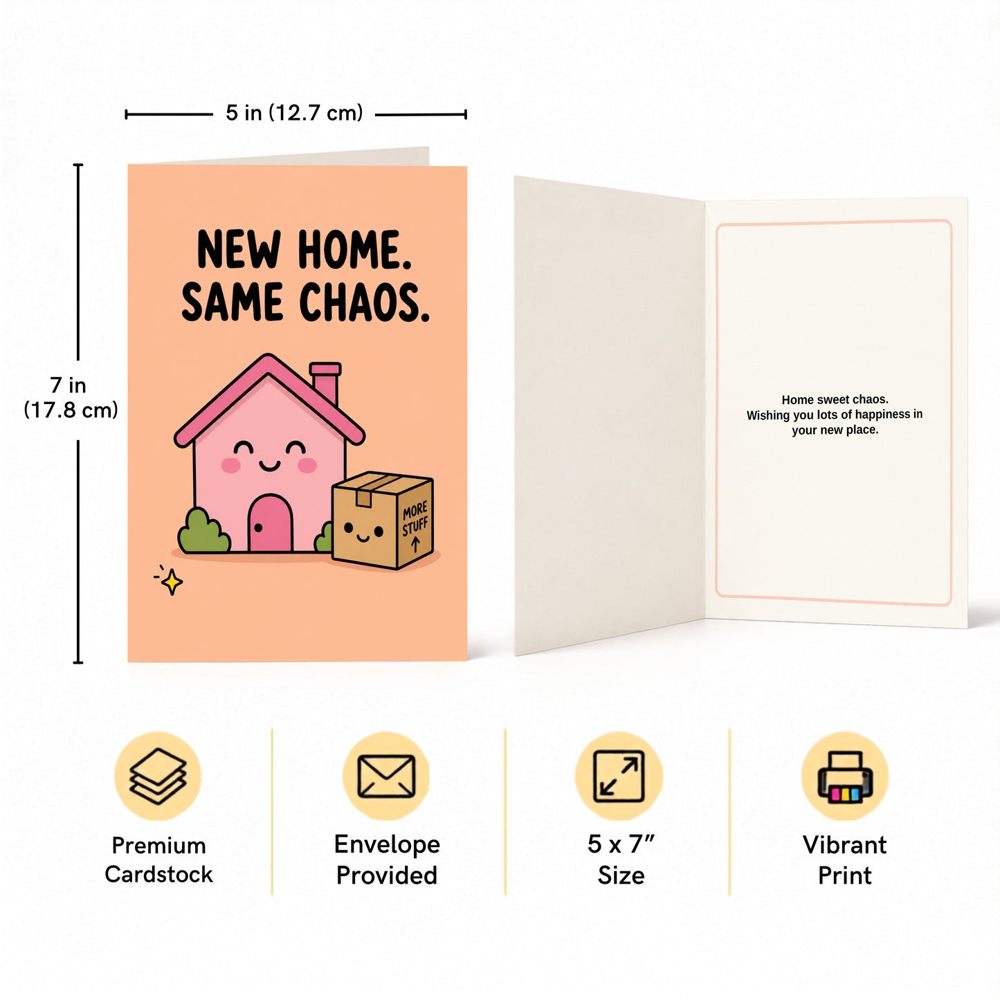 New Home. Same Chaos New Home Card