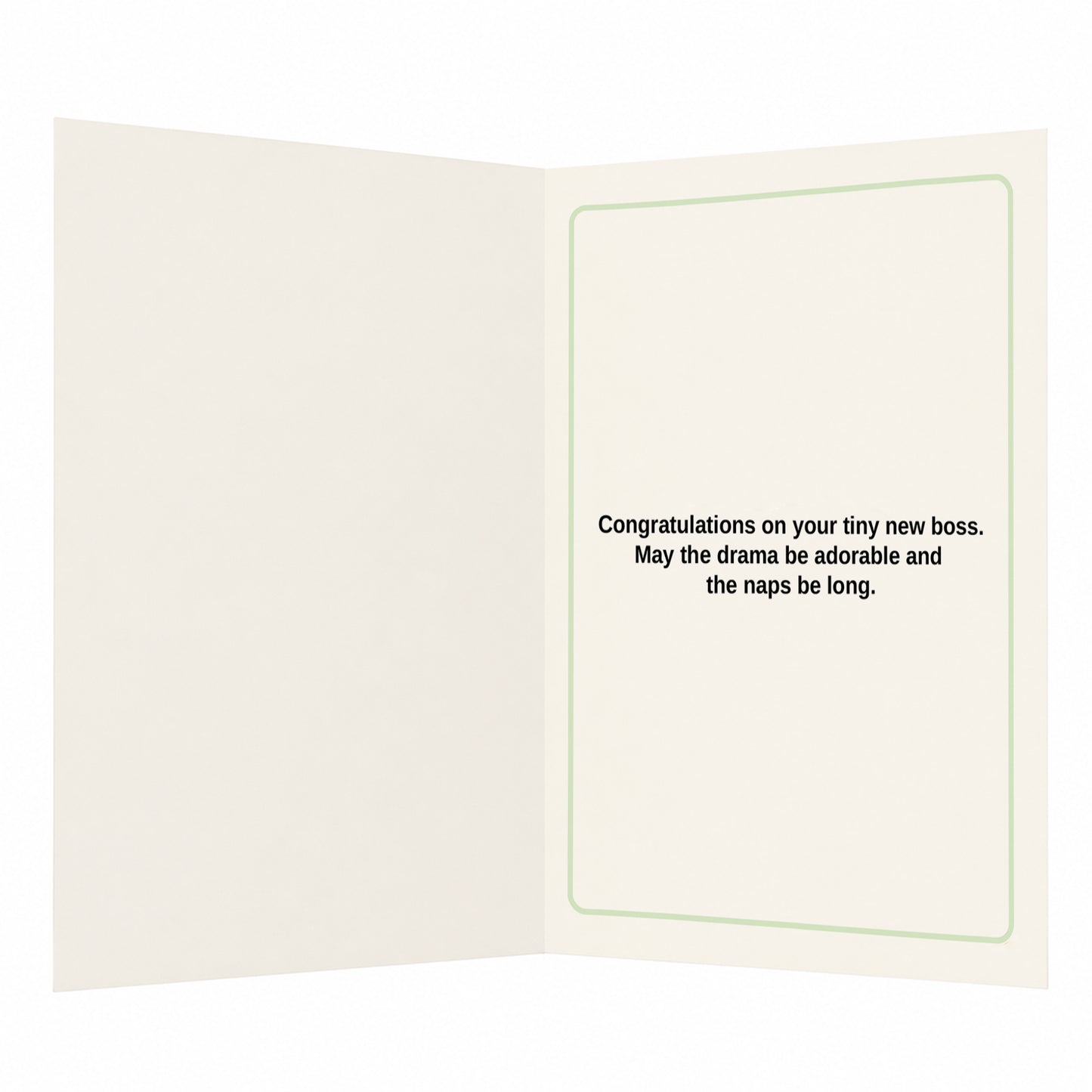 Small Human Big Drama New Baby Congratulations Card