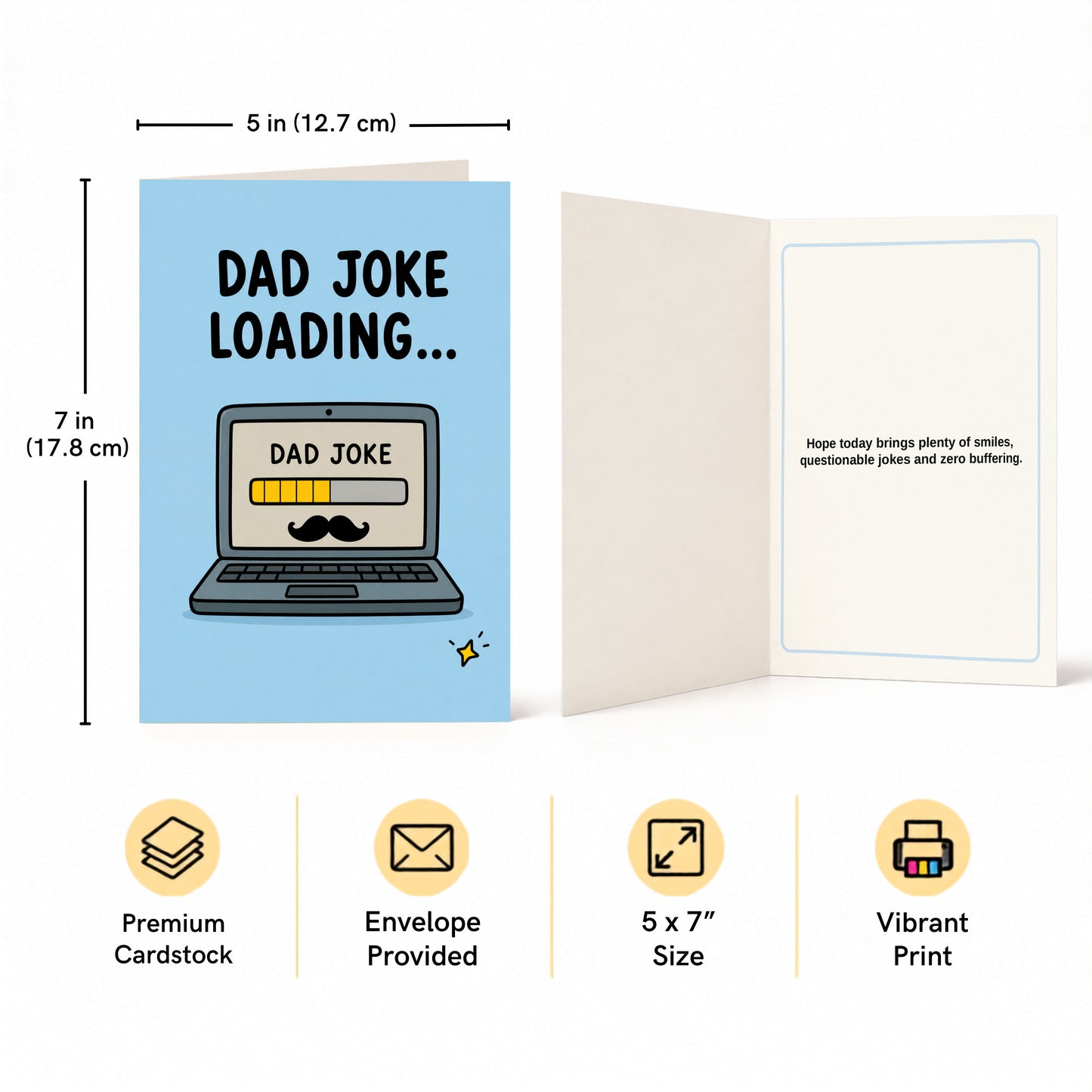 Joke Loading... Father's Day, Dad Birthday Card