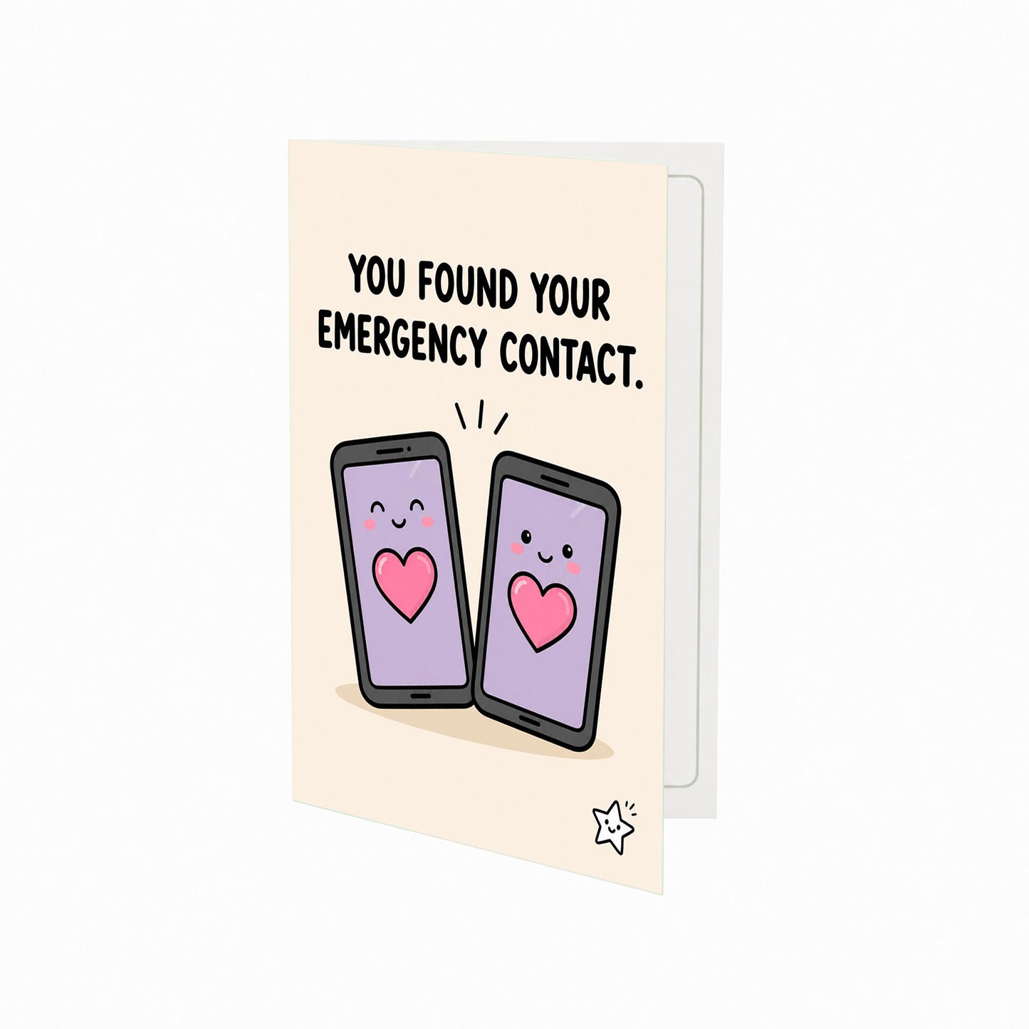 You Found Your Emergency Contact Open Card