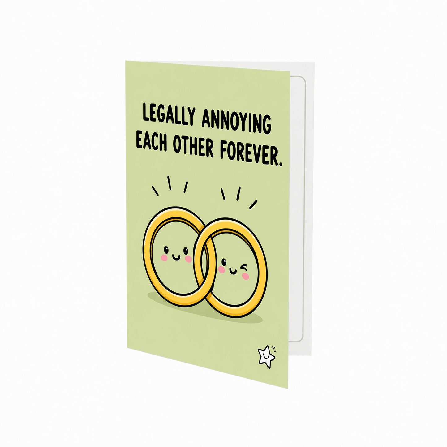 Legally Annoying Each Other Forever Wedding Congratulations Card