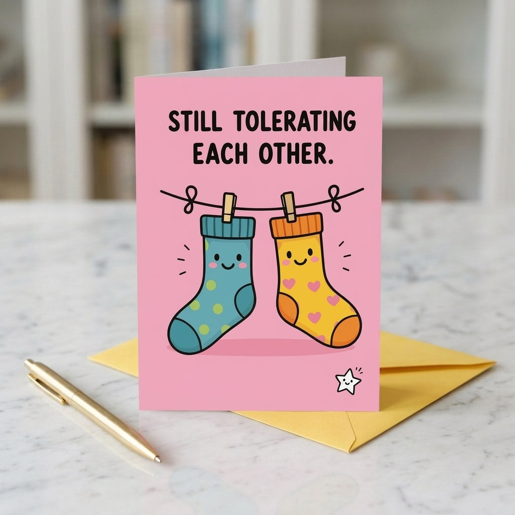 Still Tolerating Each Other Anniversary Congratulations Card