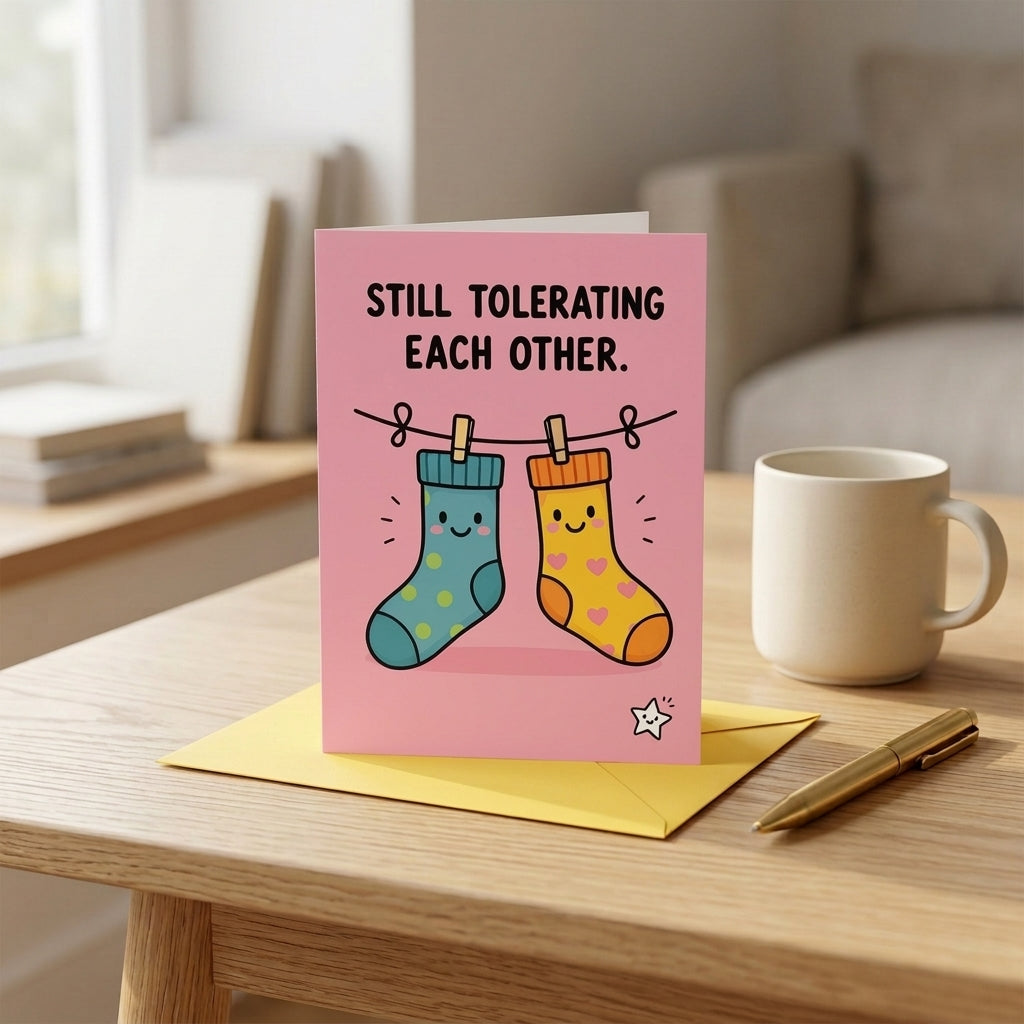 Still Tolerating Each Other Anniversary Congratulations Card