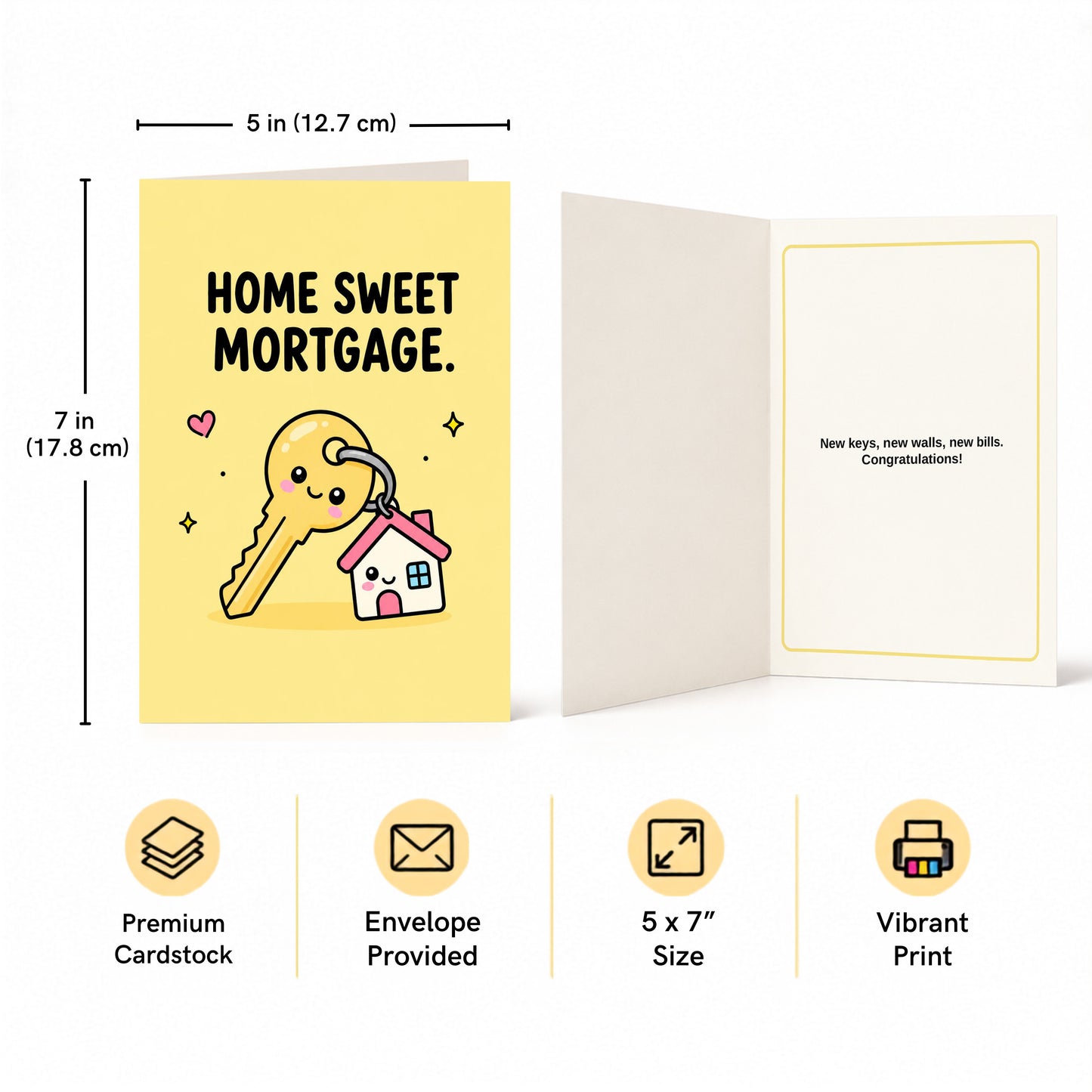 Home Sweet Mortgage New Home Congratulations Card