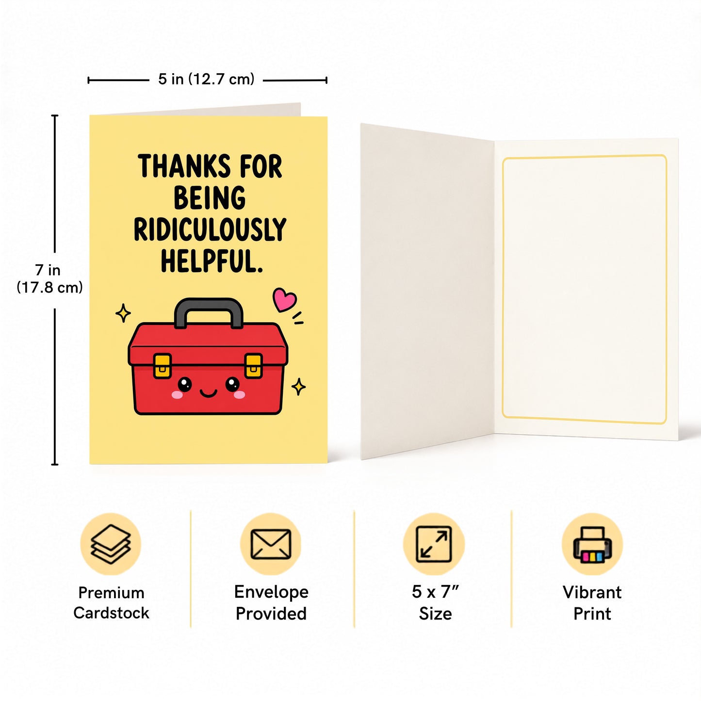 Thanks for Being Ridiculously Helpful Thank You Card