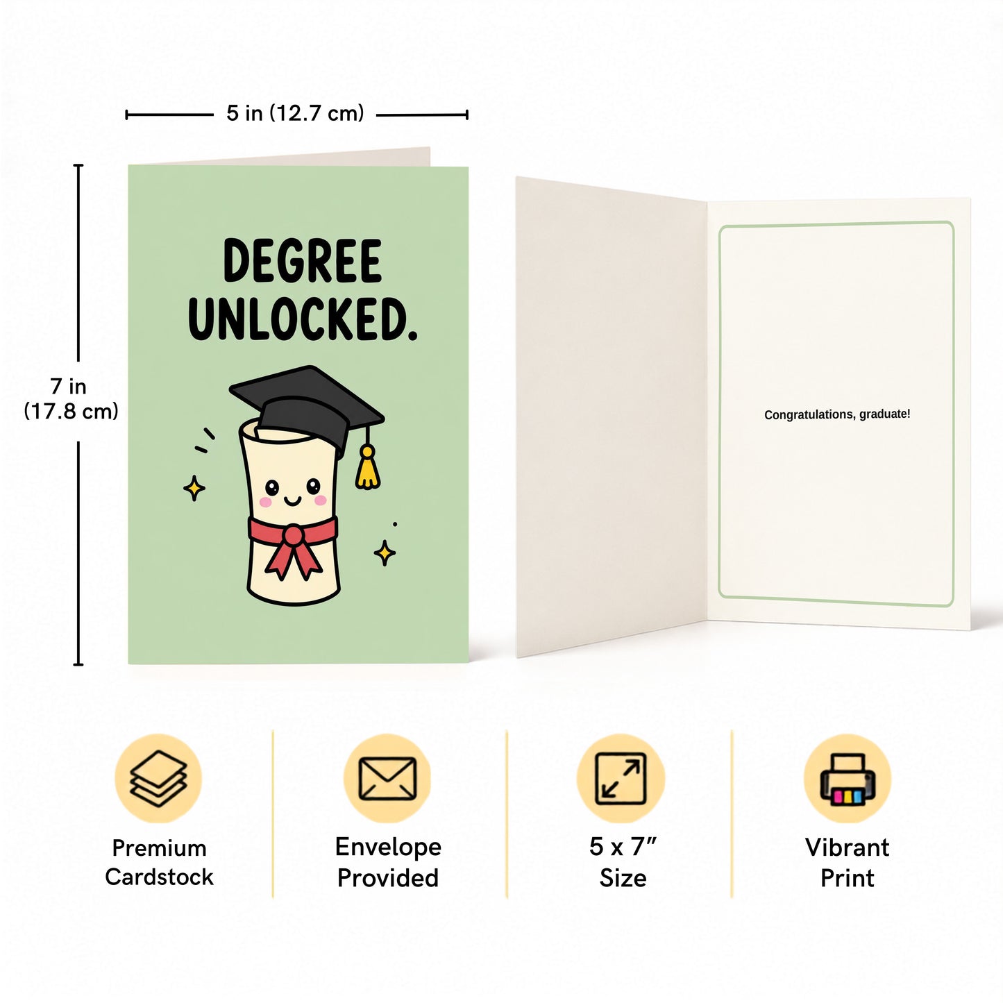 Degree Unlocked Graduation Congratulations Card