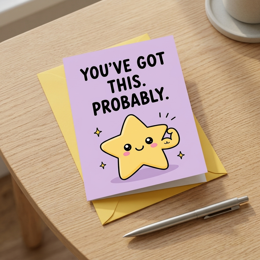 You've Got This Probably Open Encouragement Congratulations Card