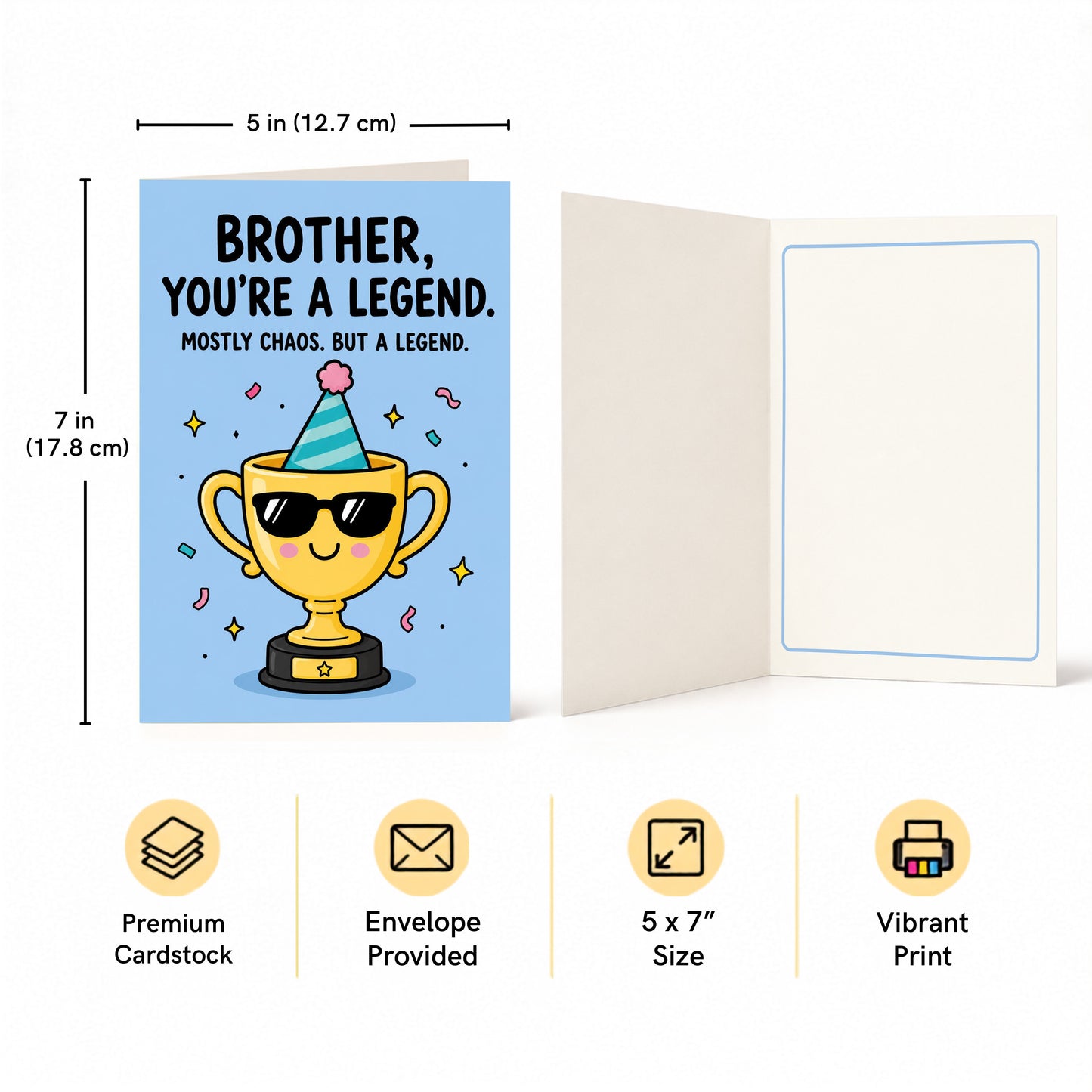 Brother You're a Legend Birthday Card