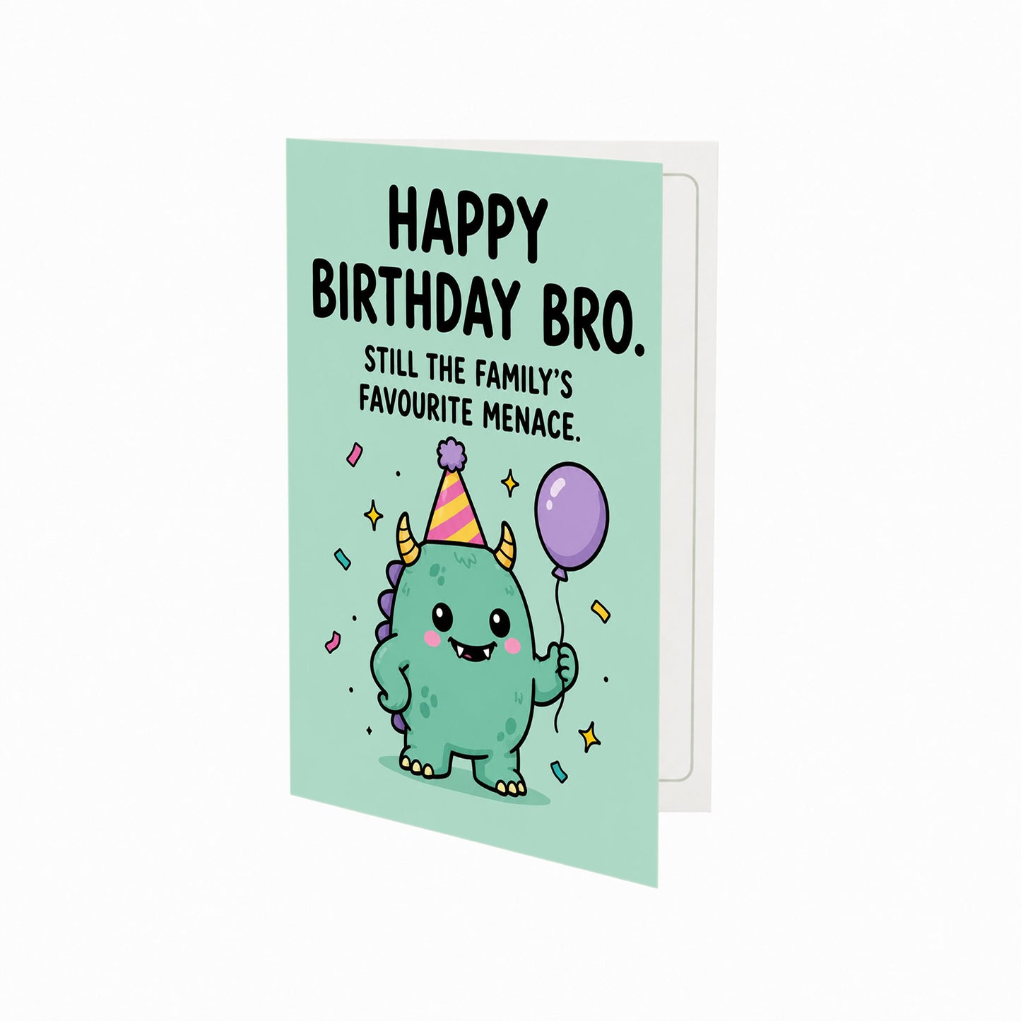 Brother Family's Favourite Menace Birthday Card