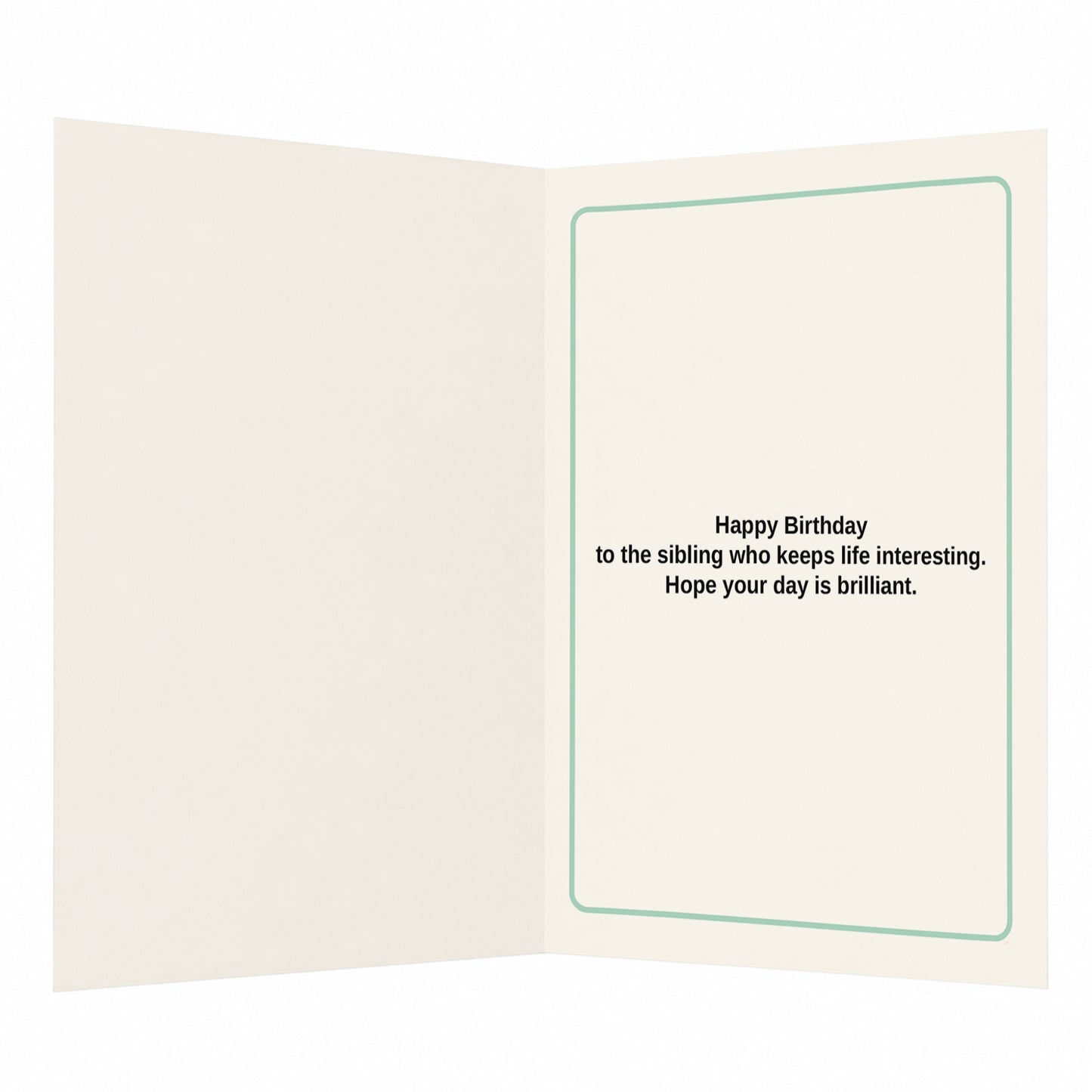 Brother Family's Favourite Menace Birthday Card