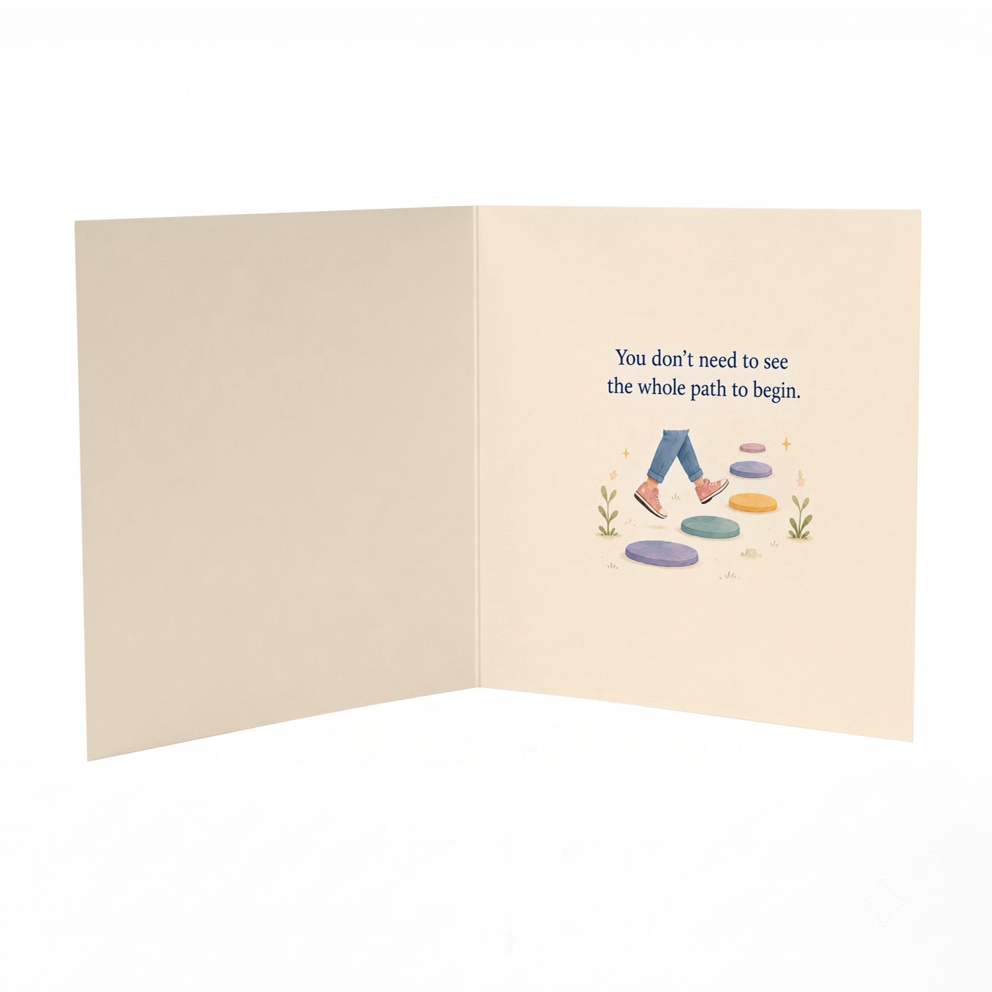 Believe In Your Next Step Encouragement Positive Support Inspirational Card