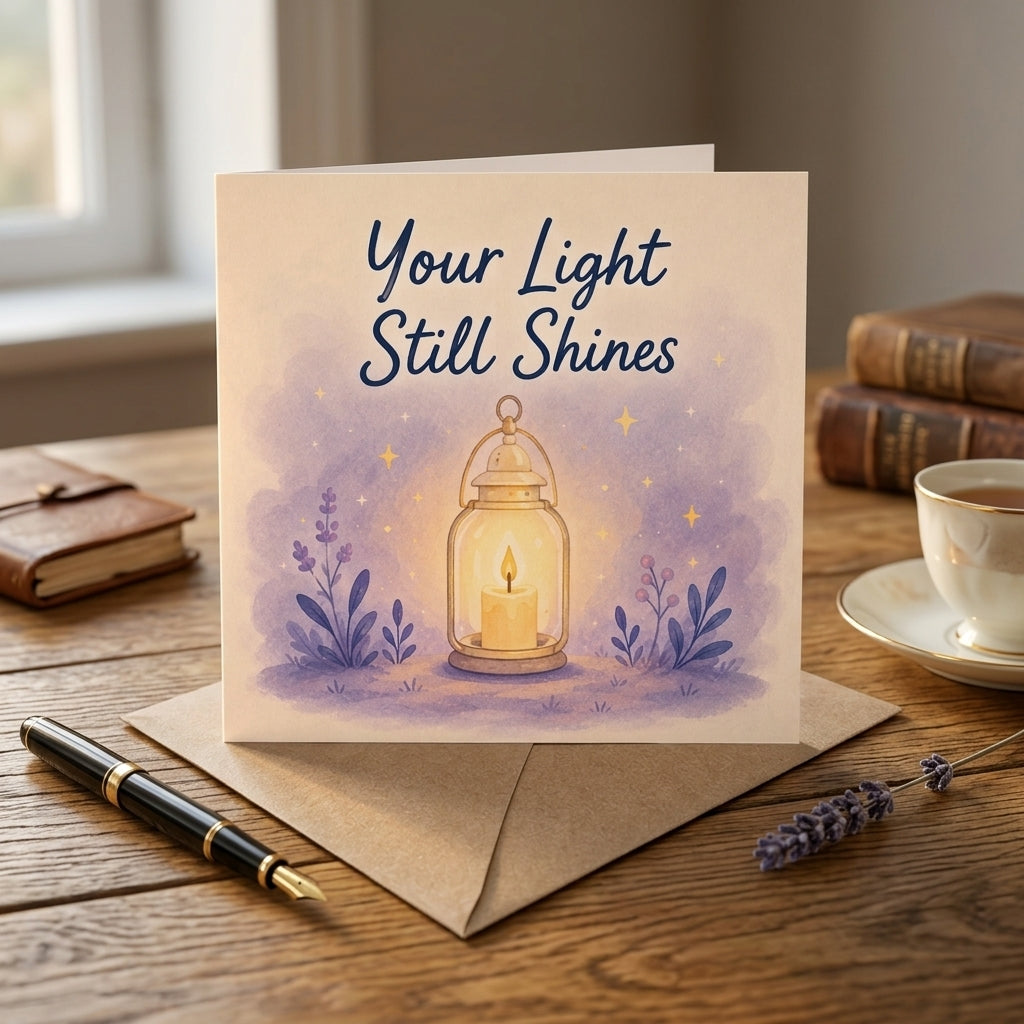 Your Light Still Shines Encouragement Card Hard Times, Grief, Depression, Difficult Days Uplifting
