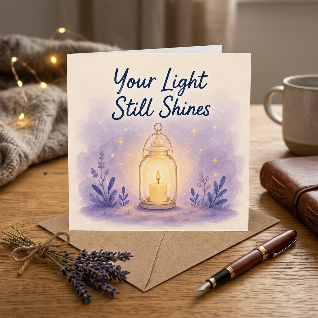 Your Light Still Shines Encouragement Card Hard Times, Grief, Depression, Difficult Days Uplifting
