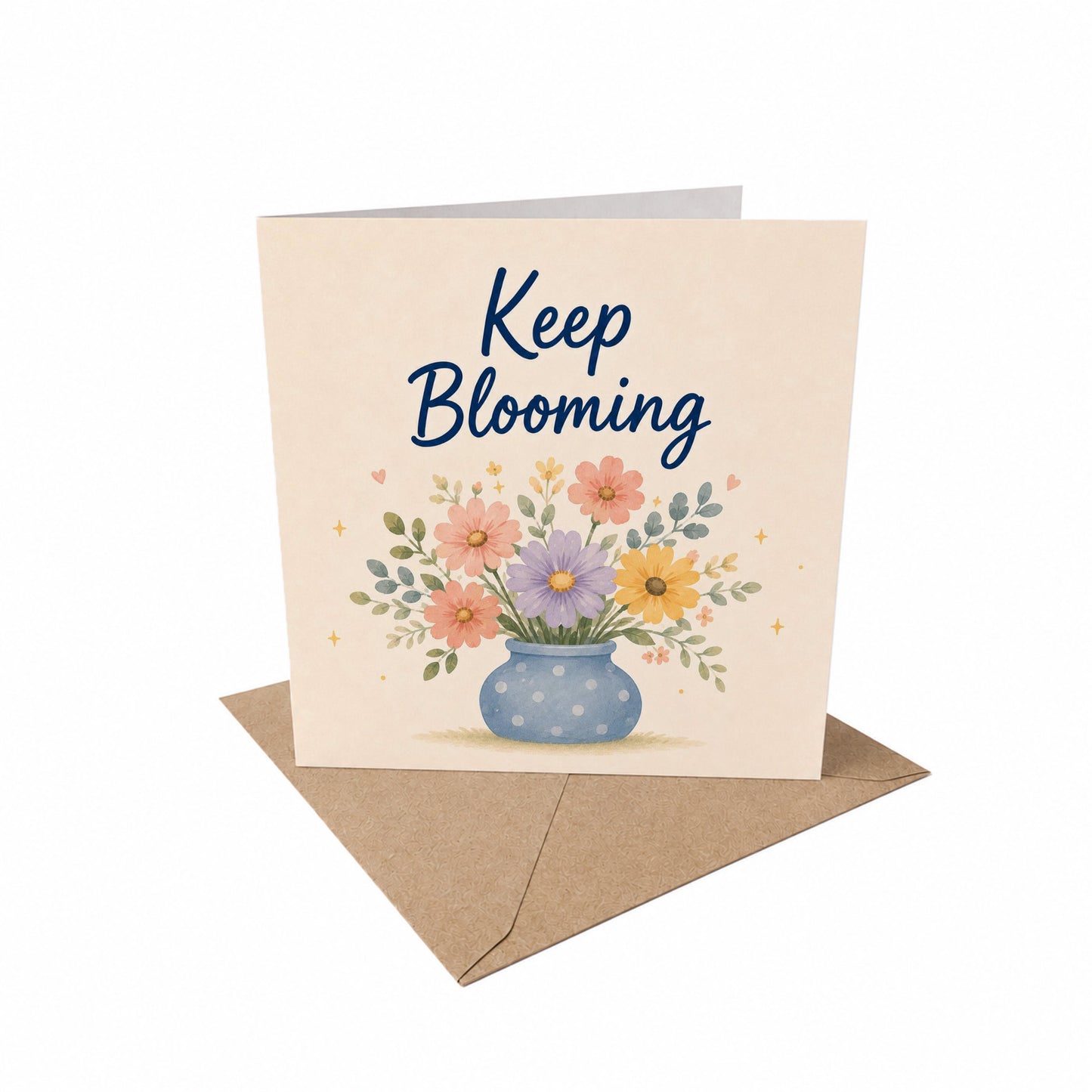 Keep Blooming Encouragement Card Personal Growth
