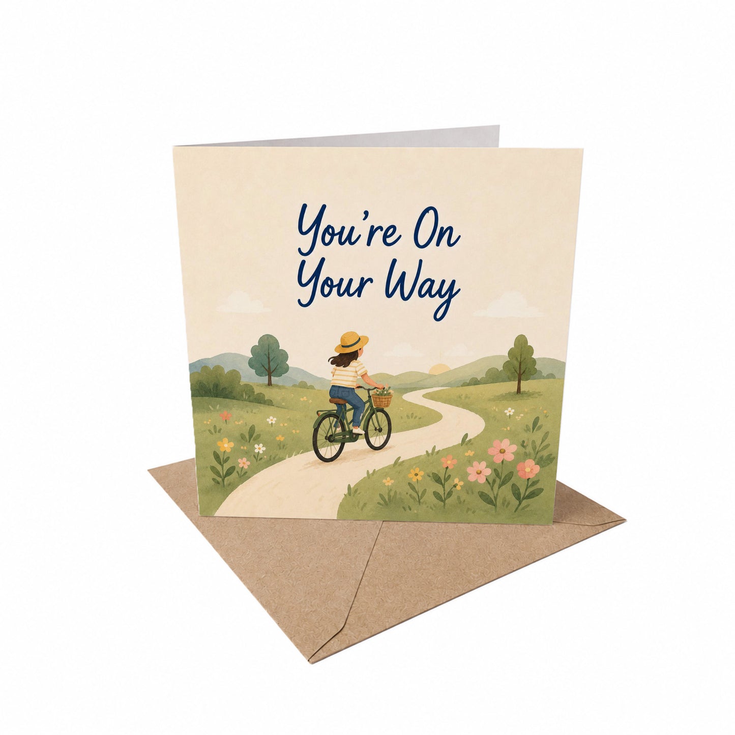You're On Your Way Encouragement Card Progress, New Journey, Personal Growth