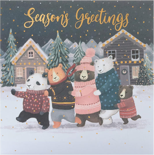 Pack of 8 Christmas Conga Alzheimer's Society Charity Christmas Cards