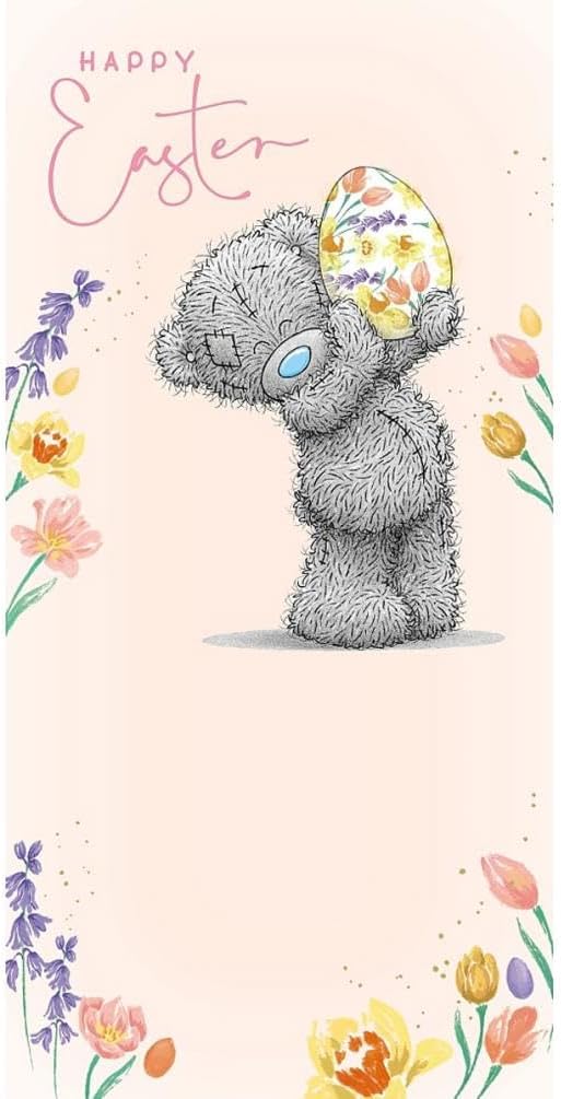 Bear With Egg Money Wallet Easter Card