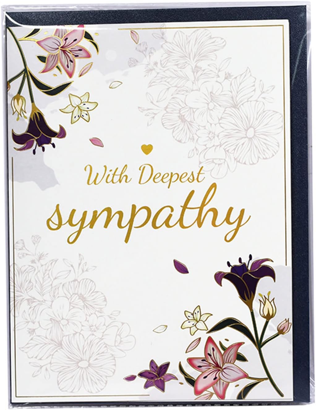 With Deepest Sympathy Condolence 3D Pop Up Greeting Card