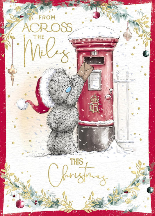 Bear Posting Letter In Post Box Across The Miles Christmas Card