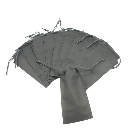 Pack of 25 Grey Coloured 19x10cm Non-Woven Drawstring Bags
