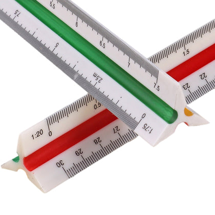 30cm Plastic Triangular Scale Ruler 