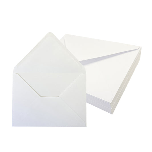 Pack of 500 White 100gsm 133x197mm Gummed Envelopes