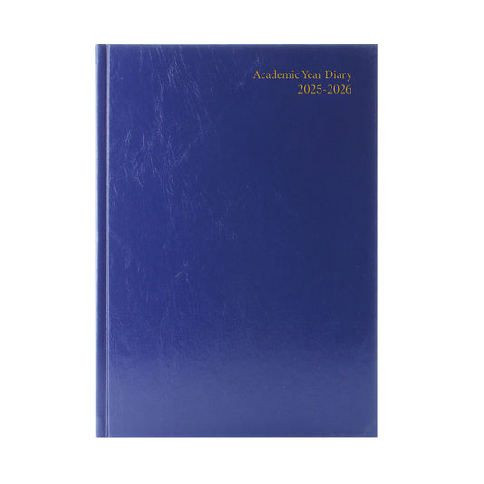 2025-2026 A4 Week to View Blue Academic Diary