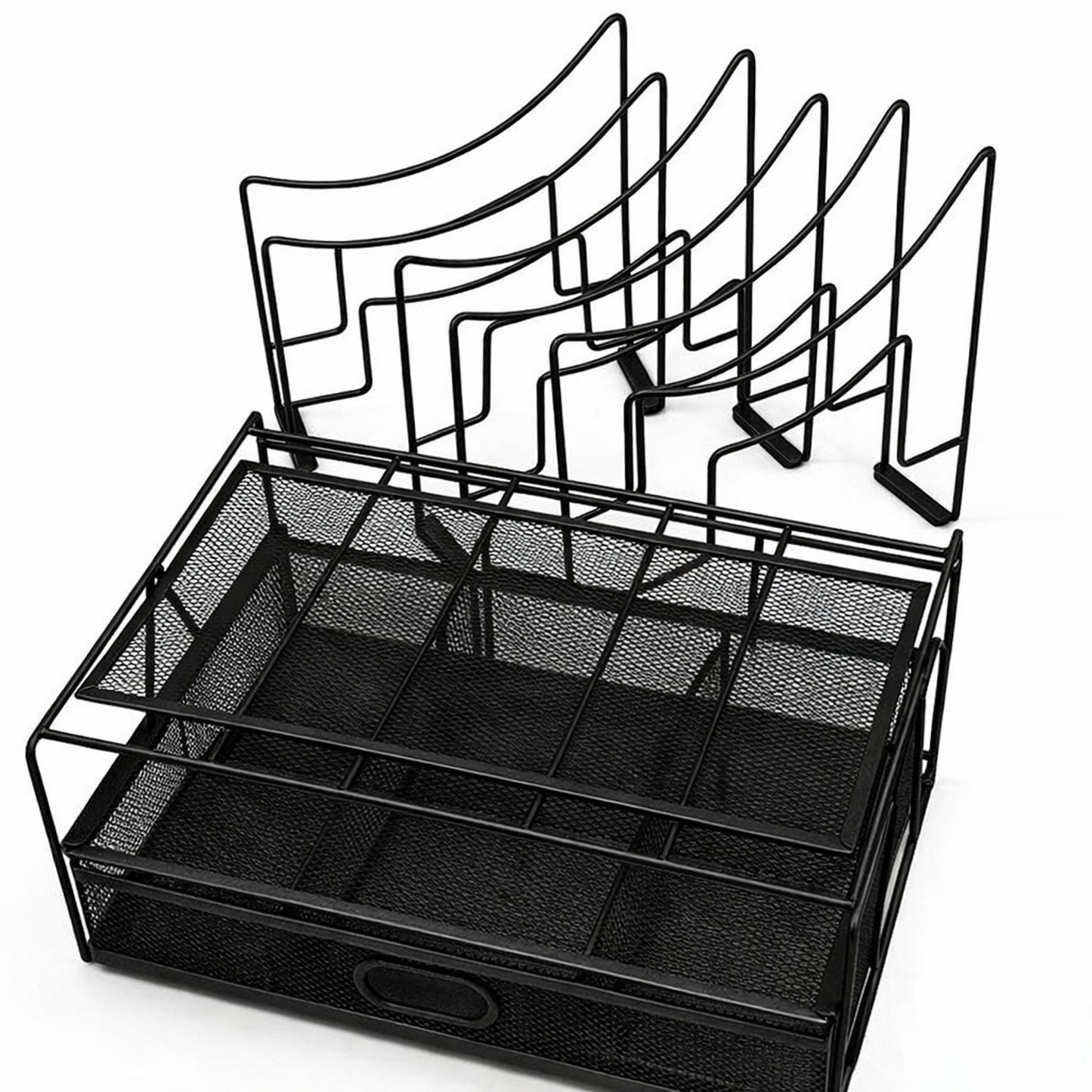 Black Desk Storage Rack Drawer-style File Document Organizer 32 × 23 × 31.3 cm