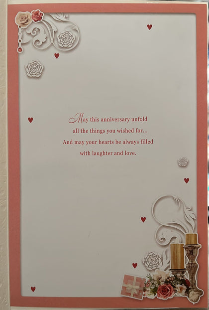 To A Special Couple Anniversary Wishes Open Opacity Card