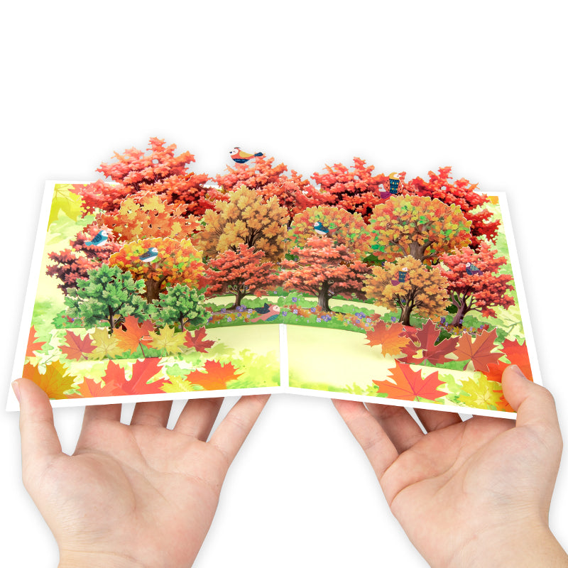 Majestic Maple Autumn 3D Pop Up Greeting Card
