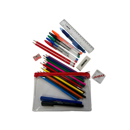 Stationery Filled Red Zip 8x5