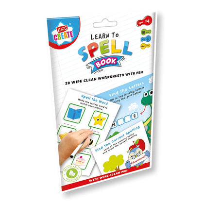 A5 Wipe Clean Learn To Spell Book