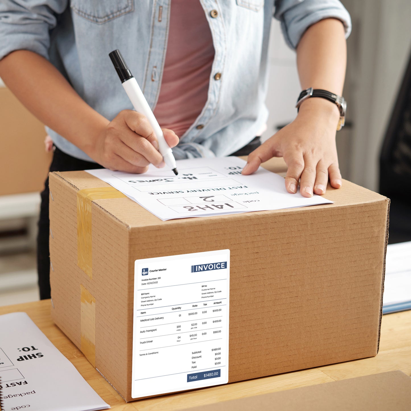 Pack of 84 White 80x110mm Rectangular Labels - Adhesive Stickers