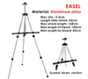 168cm Silver Portable Adjustable Aluminum Alloy Painting Stand Display Tripod Easel