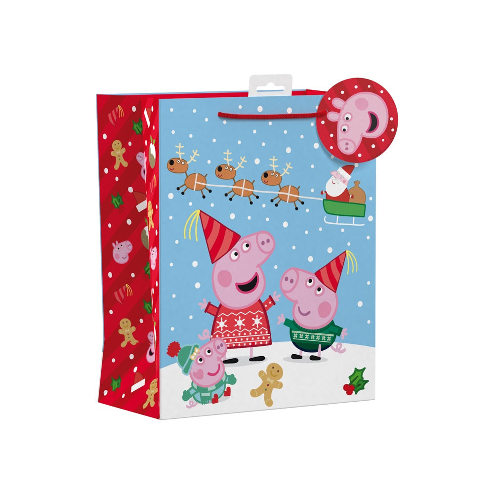 Peppa Pig Large Christmas Gift Bag